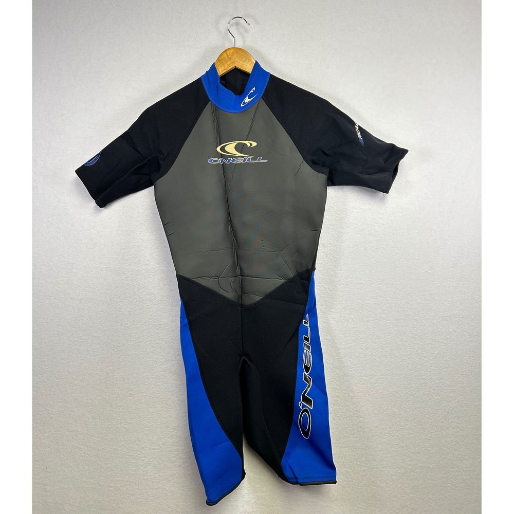 ONeill Men's Shorty Wetsuit Black Blue Gray Size M Surfing Swimming Water Sports